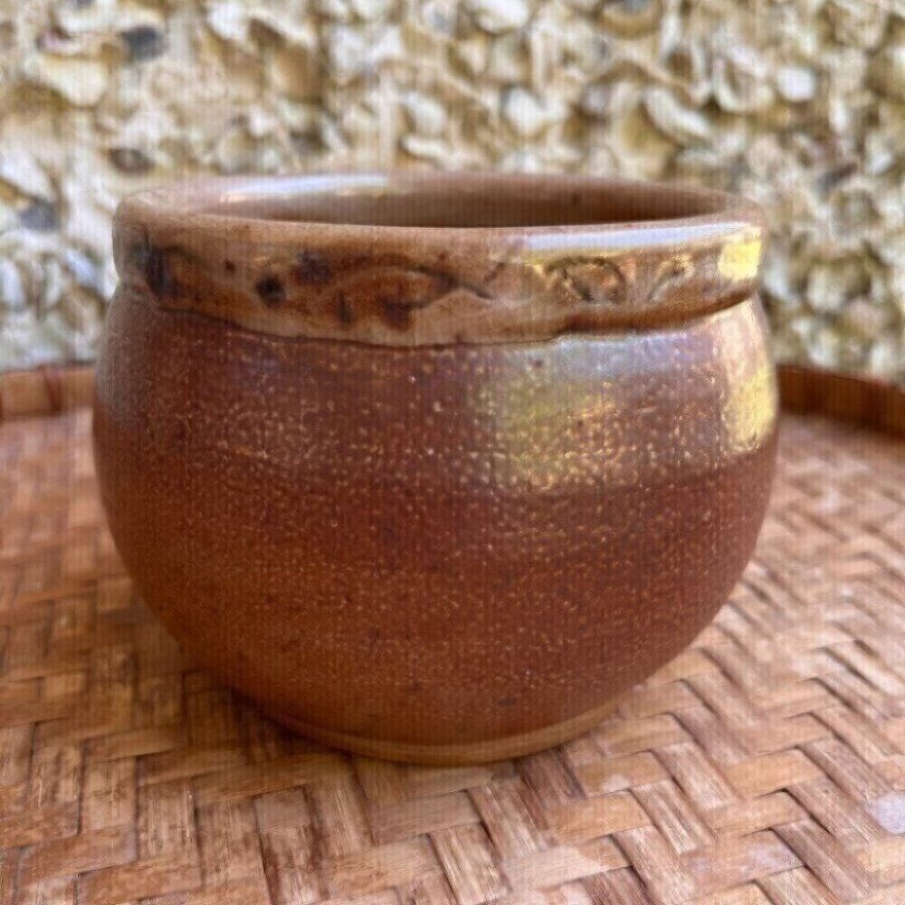 Studio pottery Handmade small pottery vase bowl jar OOAK